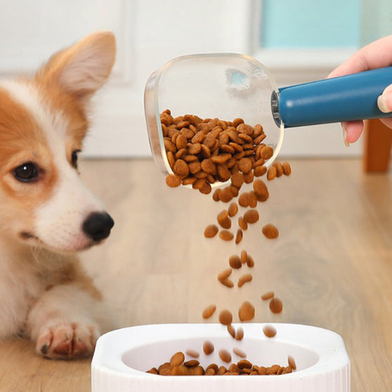 Universal Spoon Transparent Scale Dog Food Bag Clip Cat Pet Supplies