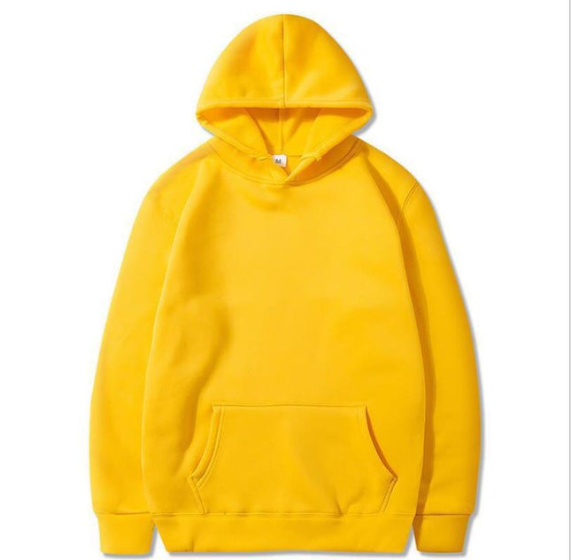 Oversized Solid Color Pullover Hoodie Sweatshirt