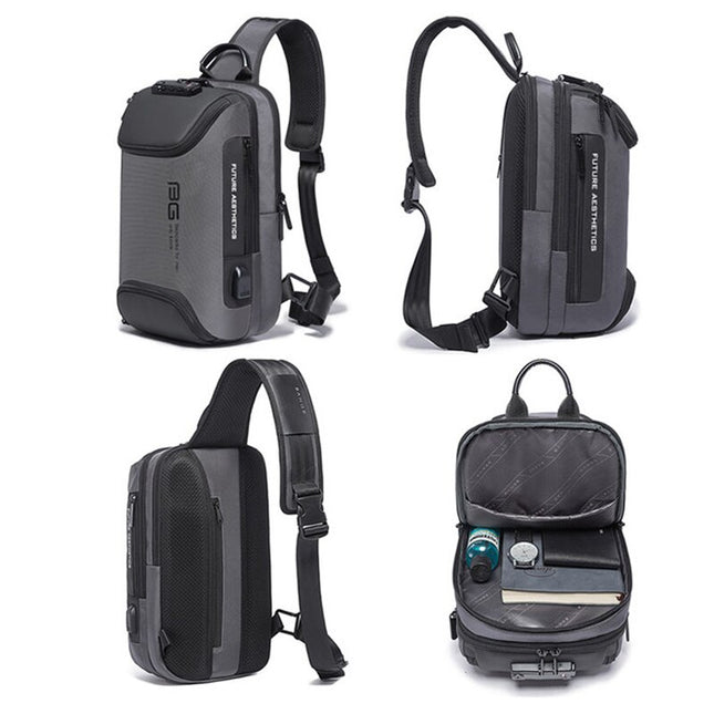 Fashion Anti-theft New Multifunction Crossbody Bag for Men Shoulder Messenger Bags Male Waterproof Short Trip Chest Bag Pack
