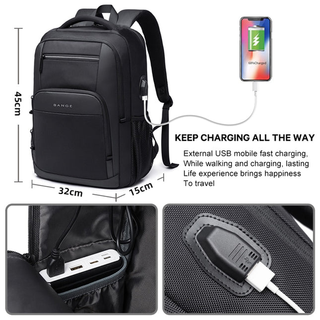 High Quality Fashion Waterpoor Resistant Business Backpack Men Travel Notebook Laptop Backpack Bags 15.6 inch Male Mochila Teen