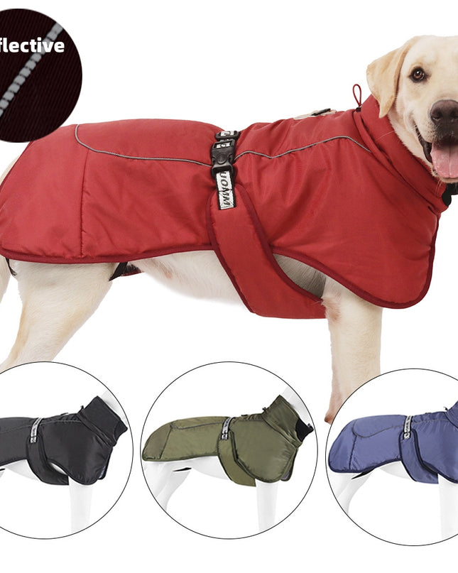 New Dog Clothes Cloak Style Thickened And Warm Pet Keeping Warming Clothes With Reflective Warmth Pet Supplies