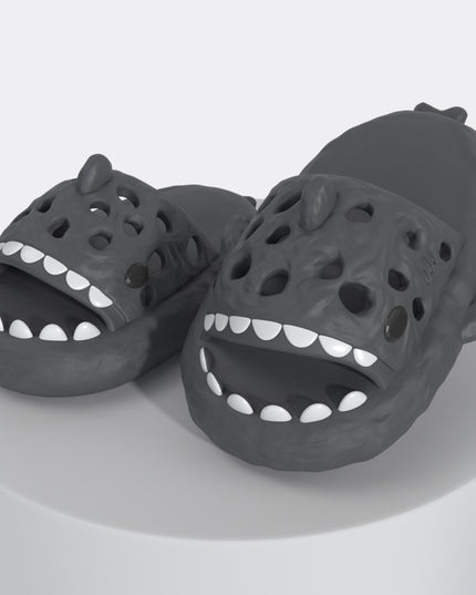 Shark Slippers Cute Hollow Out Slippers Women Bathroom Shower Shoes