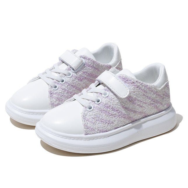 Soft-soled Children's Sneakers With Velcro Girl's Shoes