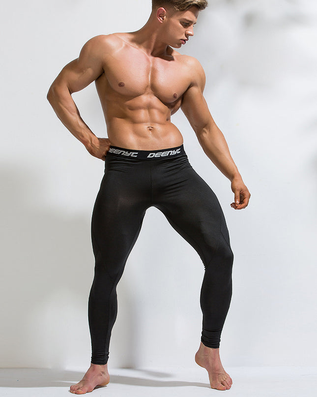 2020 New European And American Plus Size Men's Quick-Drying Training Tights