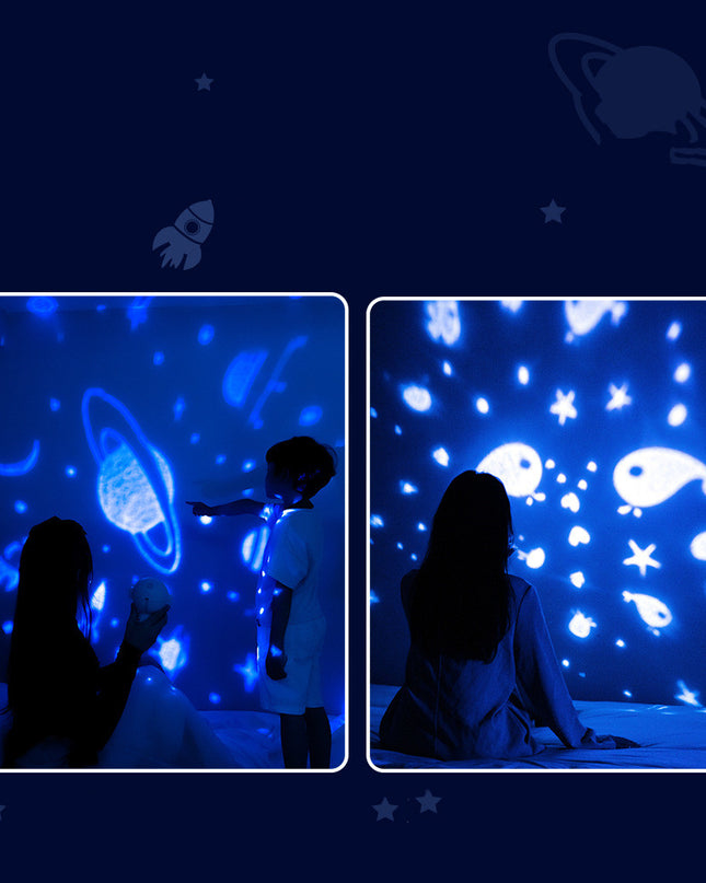 Galaxy Projector Creative Astronaut Projection Lamp Starry Atmosphere Rotation