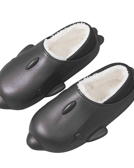 Shark Shape Slippers Home Unsiex Waterproof Platform Shoes Winter