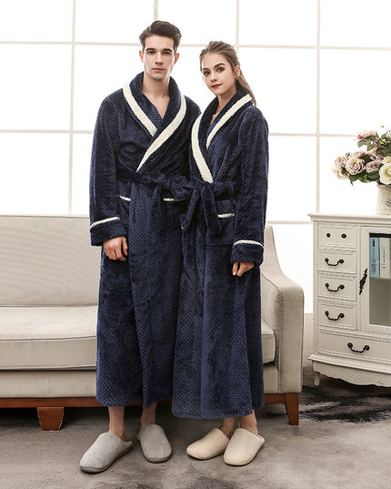 Women Pajamas Couple Gown Bathrobe Winter Robe
