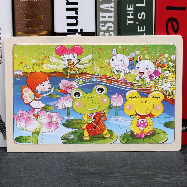 Cartoon Pictures 24 Pieces Of Wooden Jigsaw Puzzle